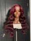 Glueless Burgundy Closure